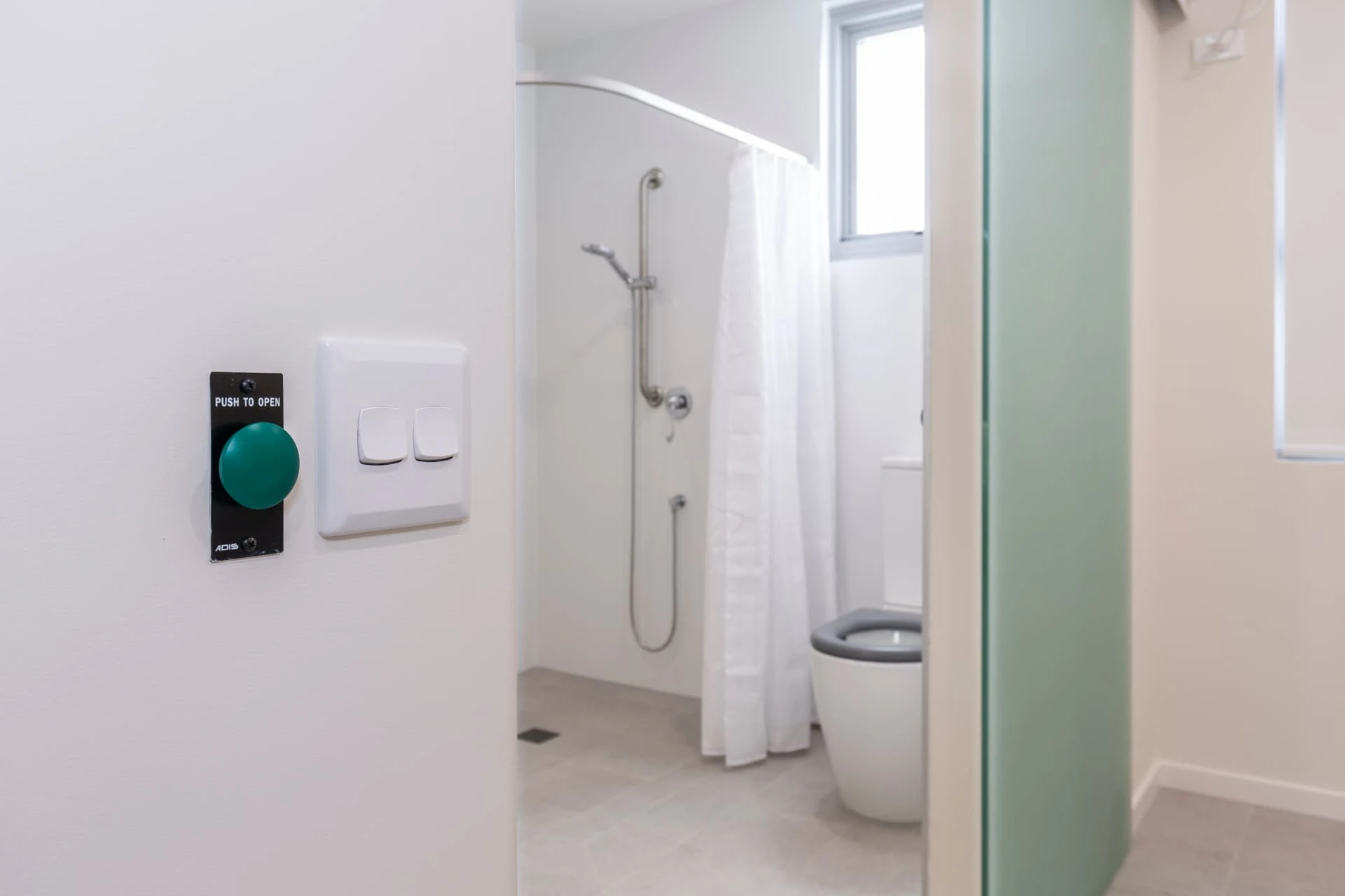 the accessible bathroom of an apartment at Merrylands