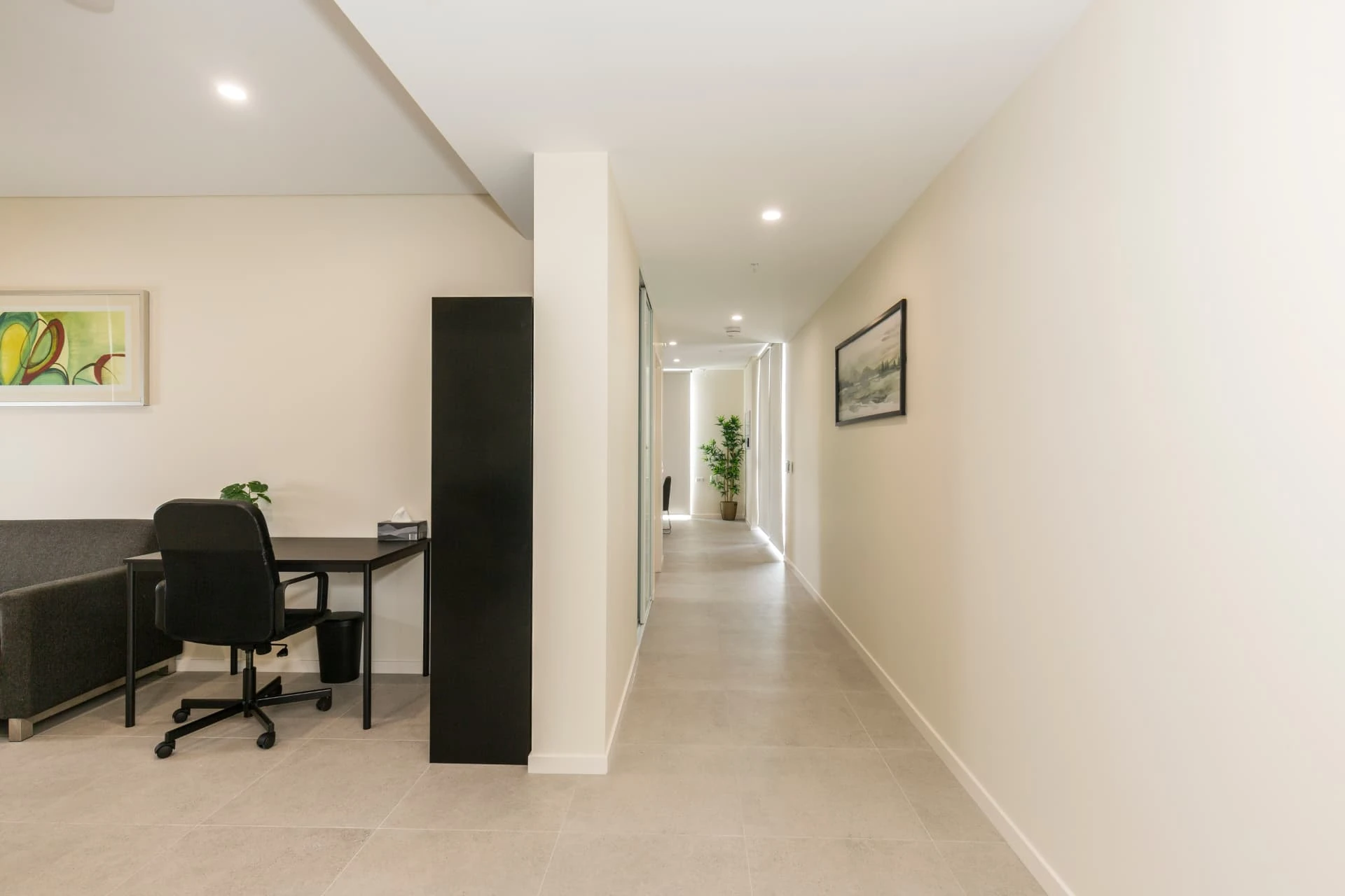 the wide, step free corridors of a High Physical Support apartment