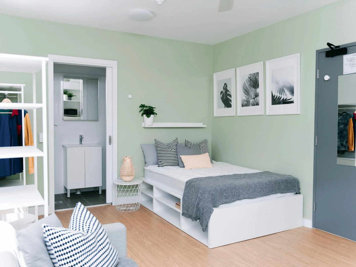a bedroom with an ensuite at Randwick
