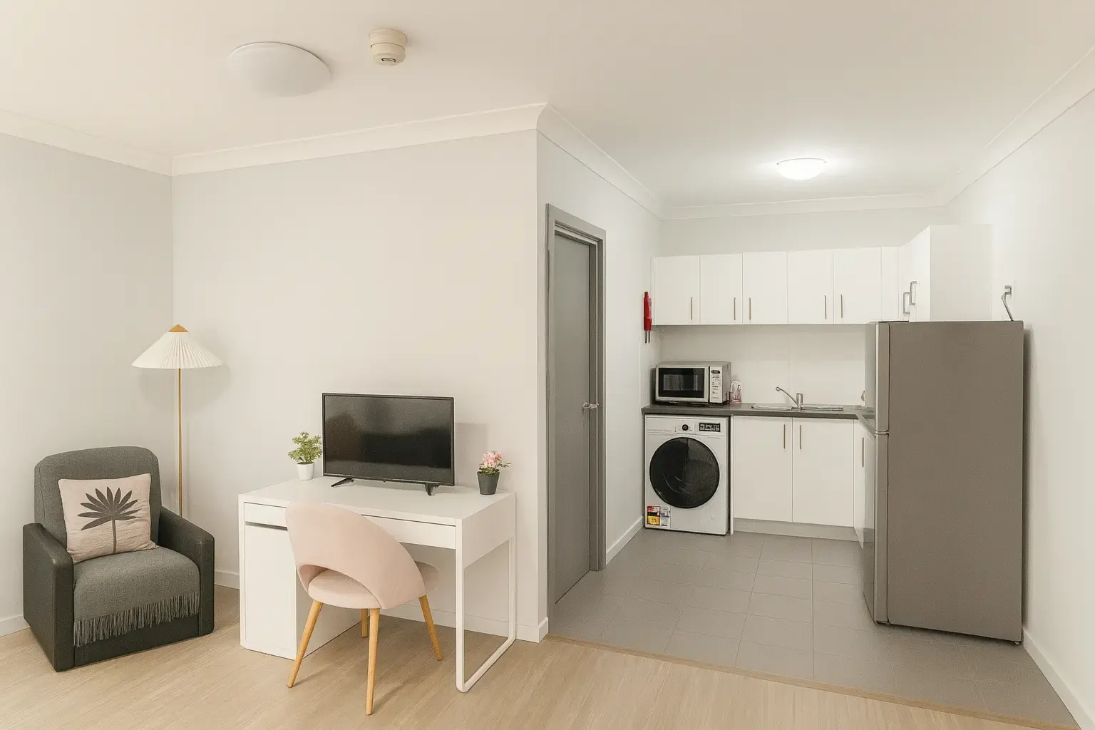 the kitchen of an apartment at Rockdale